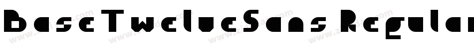 BaseTwelveSans Regular字体转换